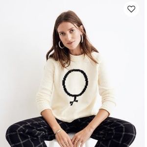 Madewell Feminist Symbol Keaton Pullover Sweater
